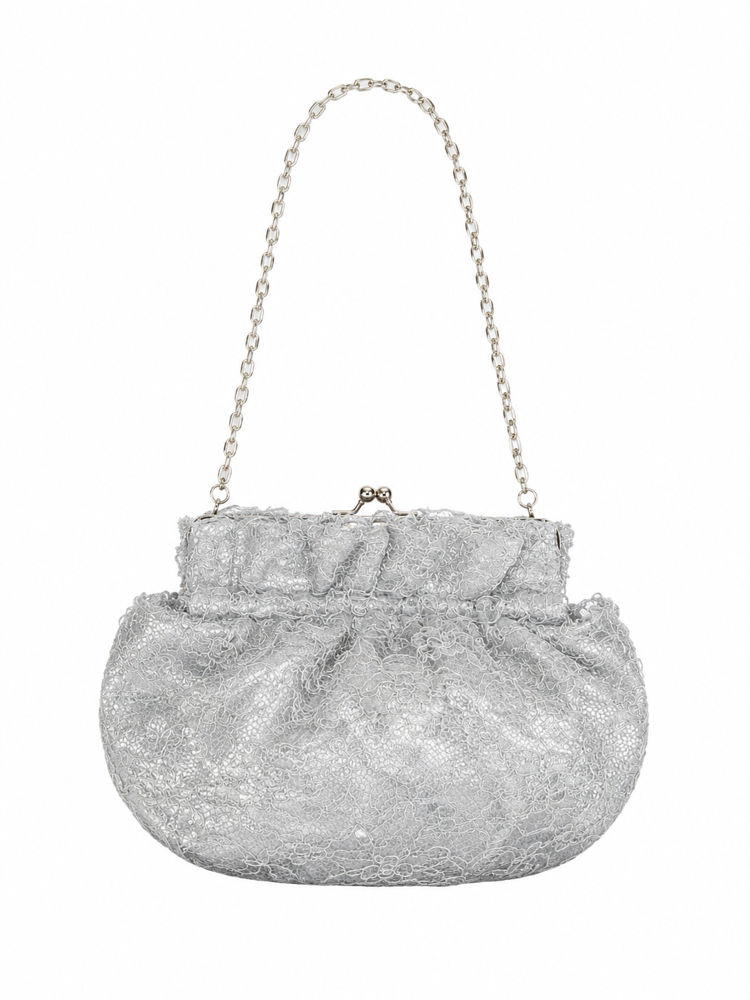 Bolso vintage tipo bombonera con cadena