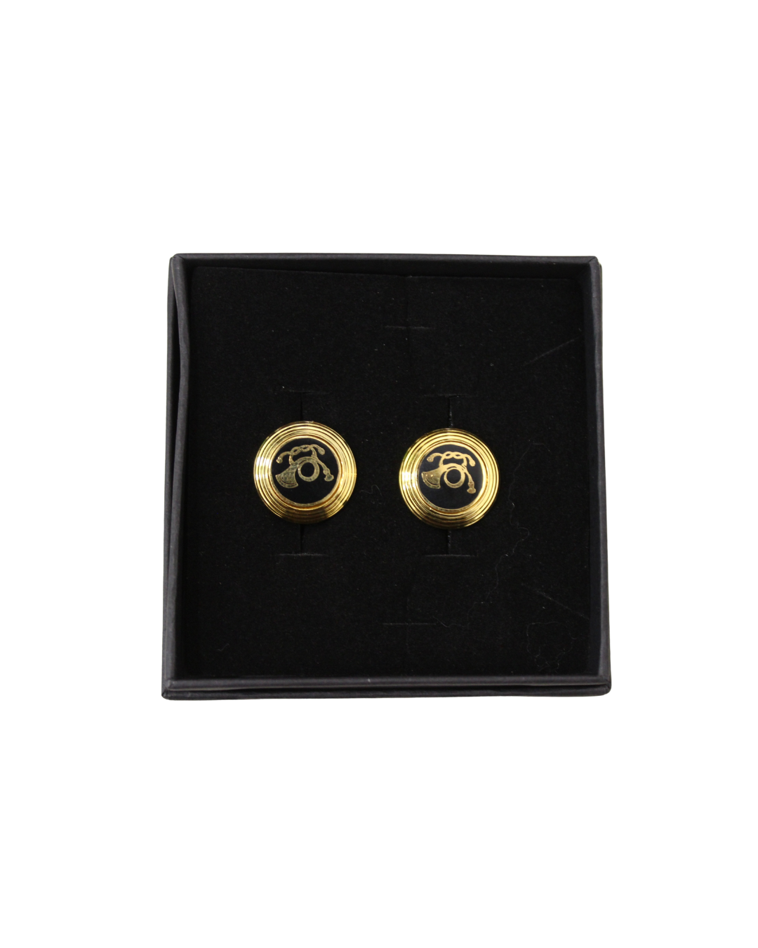 Gemelos vintage de cuerno de caza