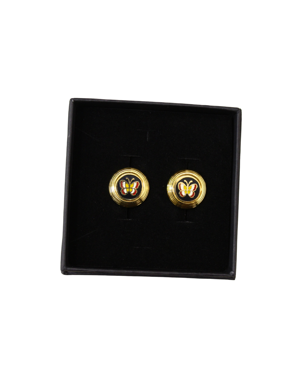 Gemelos vintage de mariposas