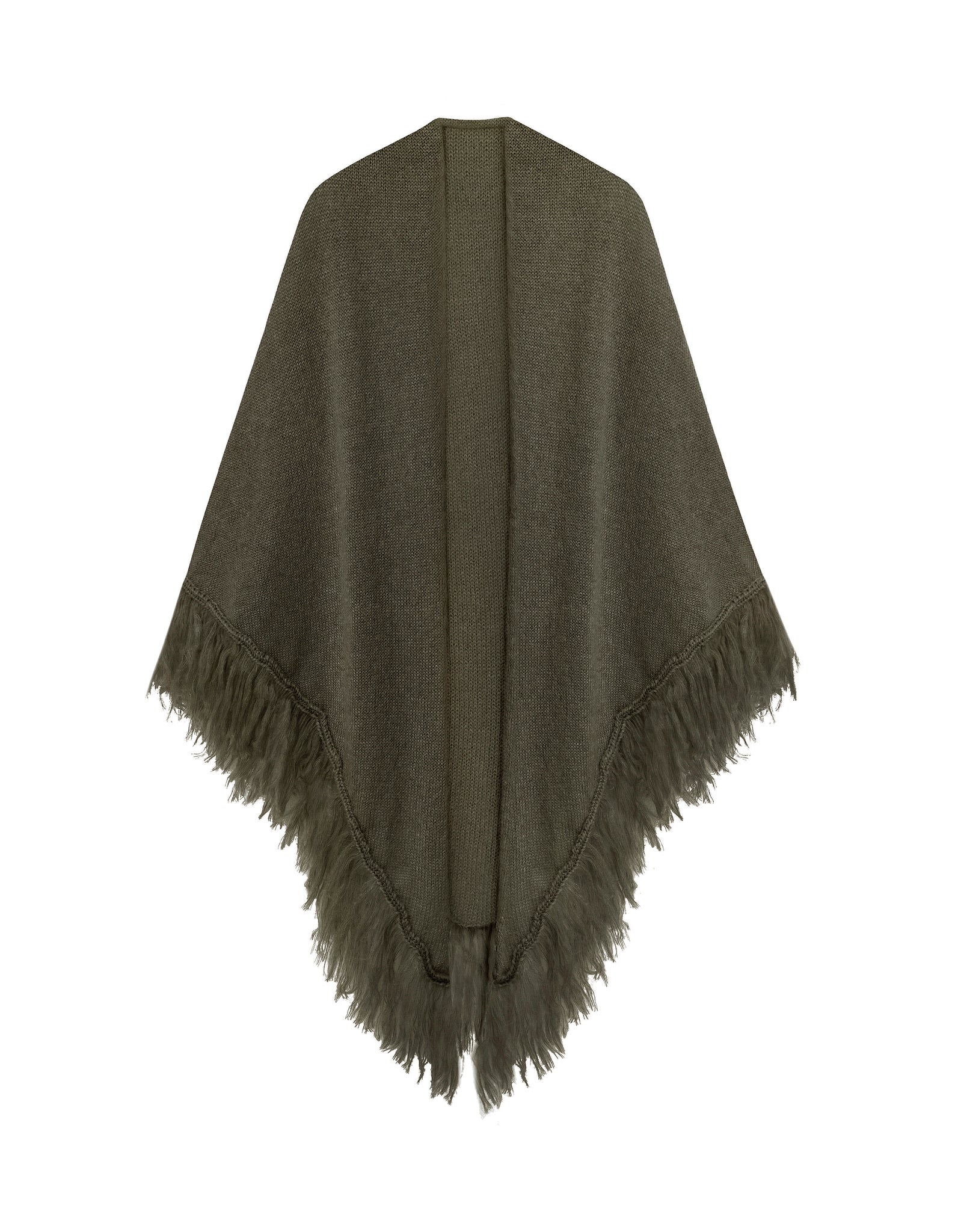 Chal de mohair 100% - Verde Caqui