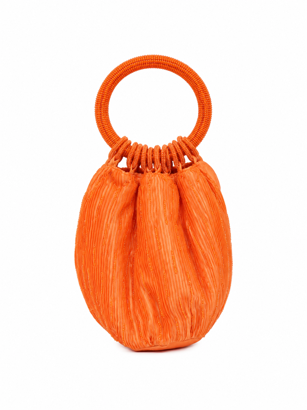 Bolso vintage bombonera naranja con detalles