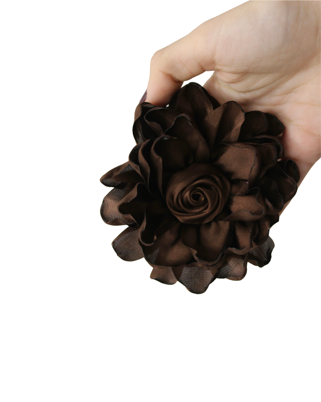 Flor de camélia multiposicional (para o cabelo)