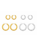 Aros Circle Mate (S y M, gold y silver)
