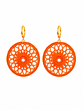 Pendientes Crochet Naranja