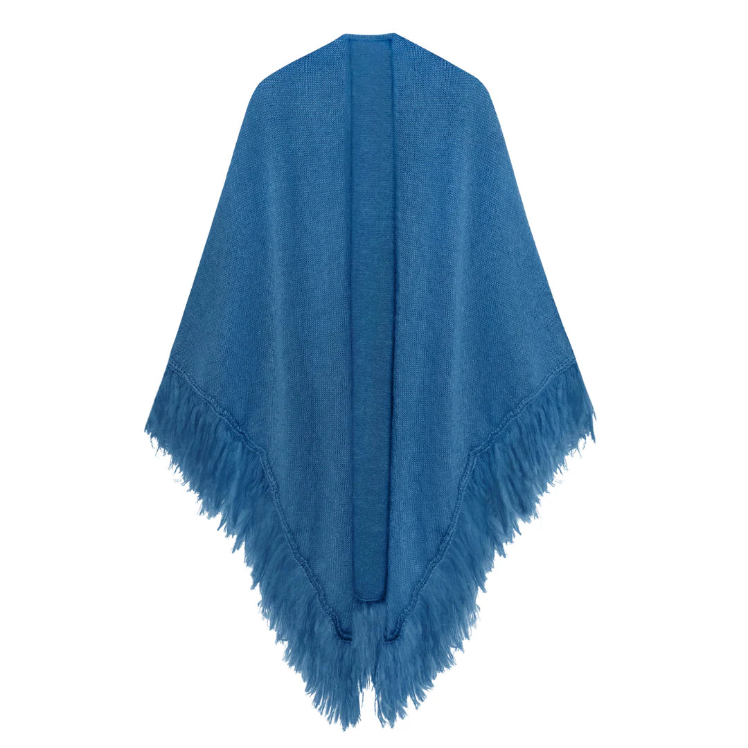 Chal de mohair 100% - Azul Vaquero