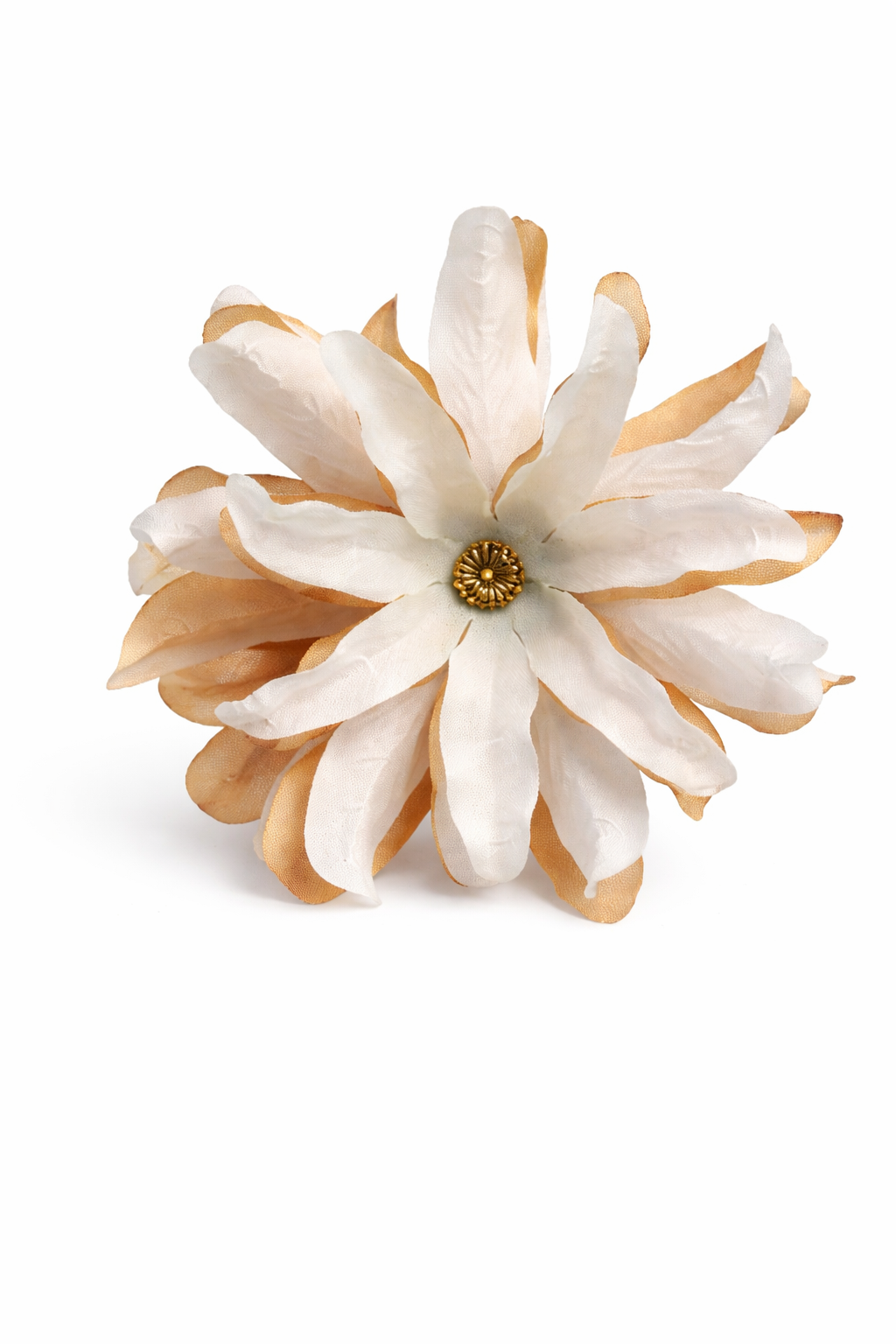 Flor de dália multiusos (para o cabelo ou pregadeira) em várias cores.