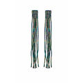 Pendientes Cascada Azul y Verde Tornasolado