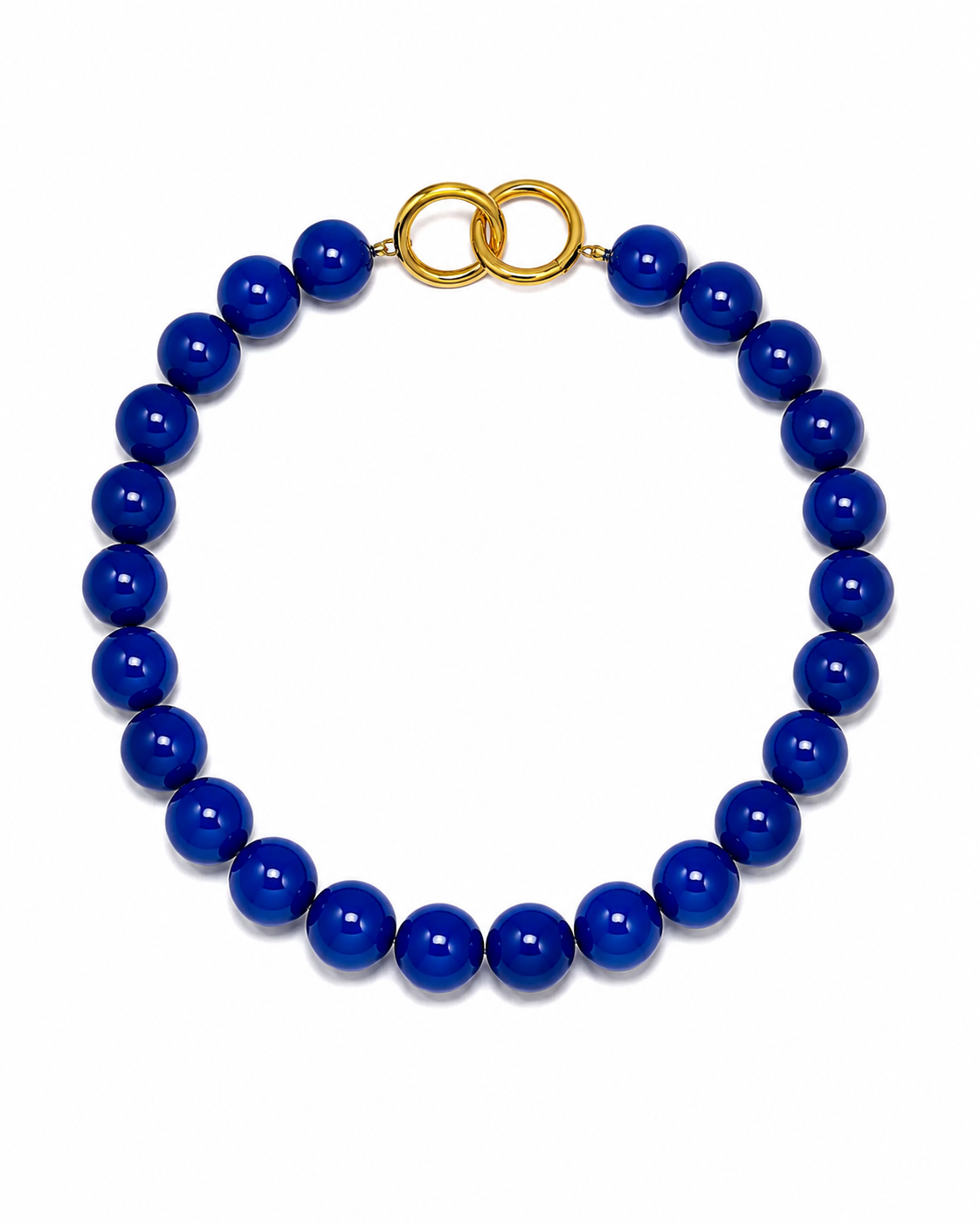 Colar com Bola Fez Azul Jeans