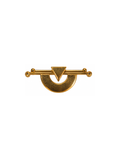 Broche vintage em folha de ouro