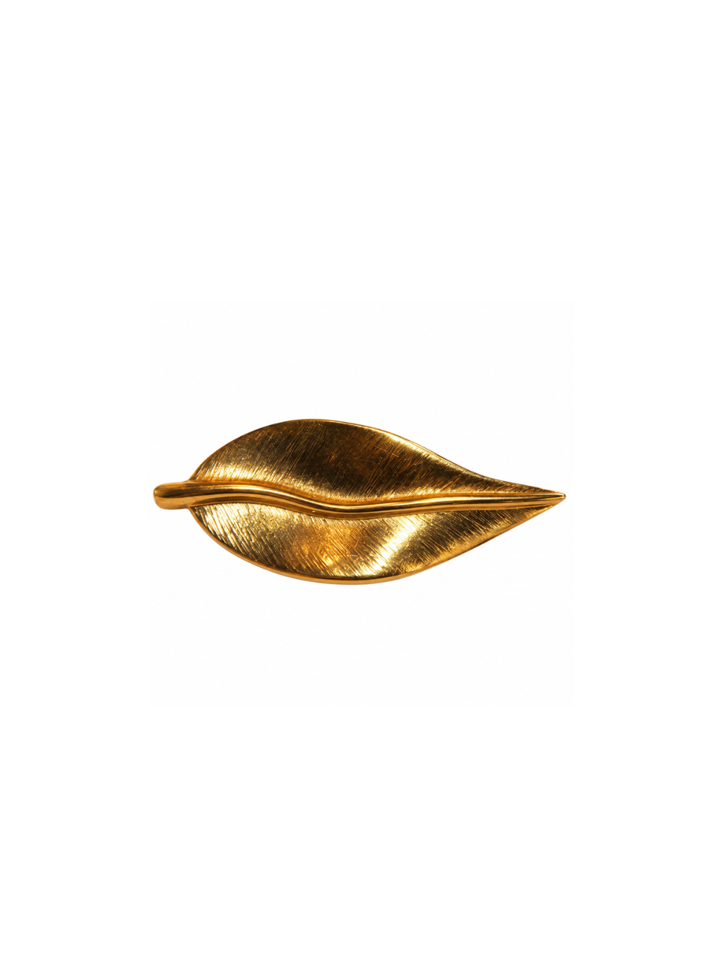 Broche vintage em folha de ouro