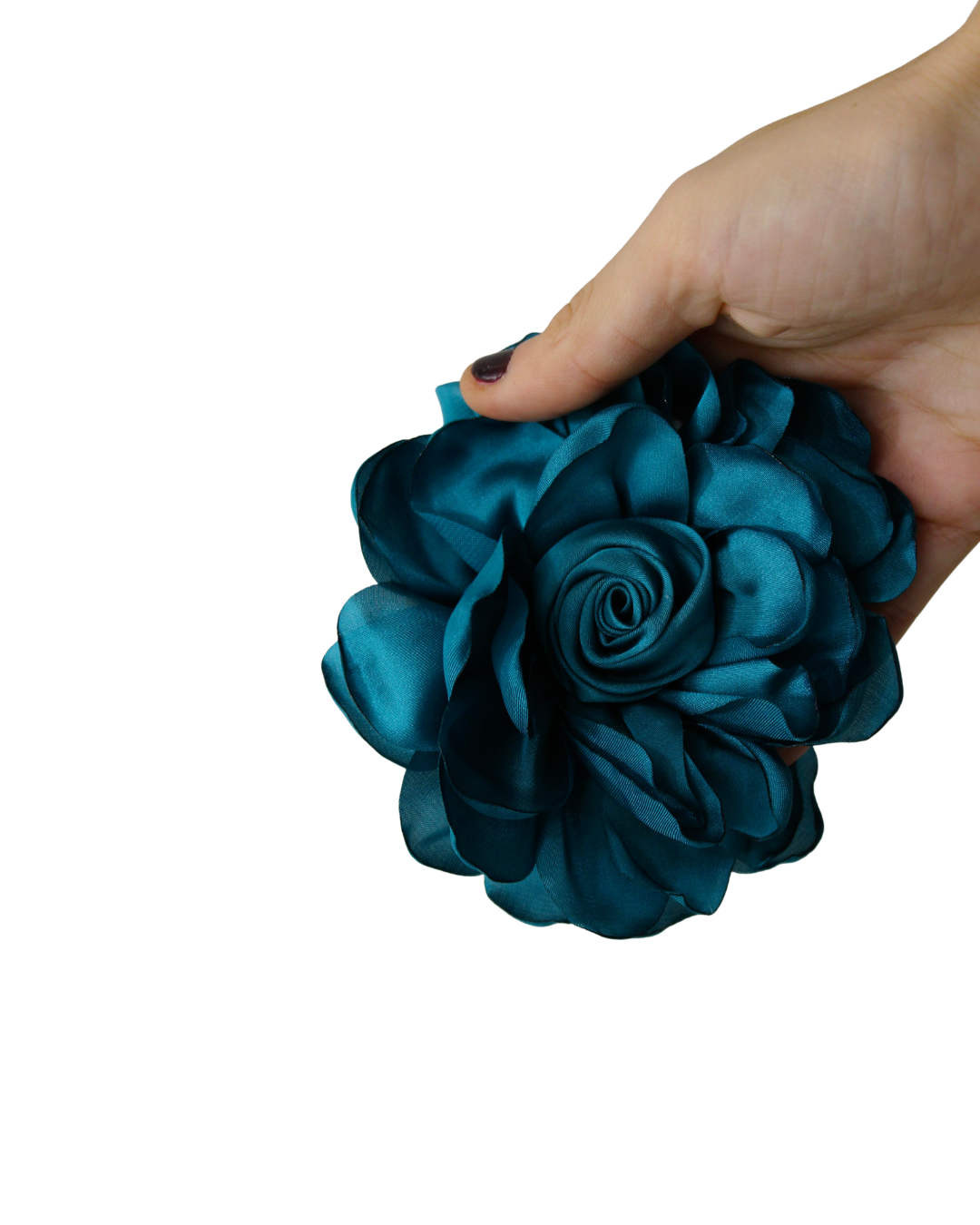 Flor de camélia multiposicional (para o cabelo)