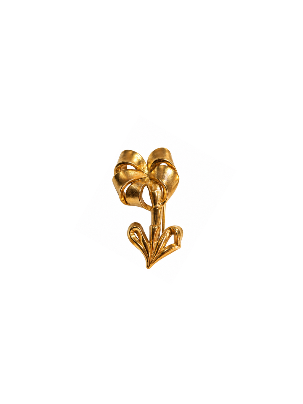 Broche vintage em folha de ouro