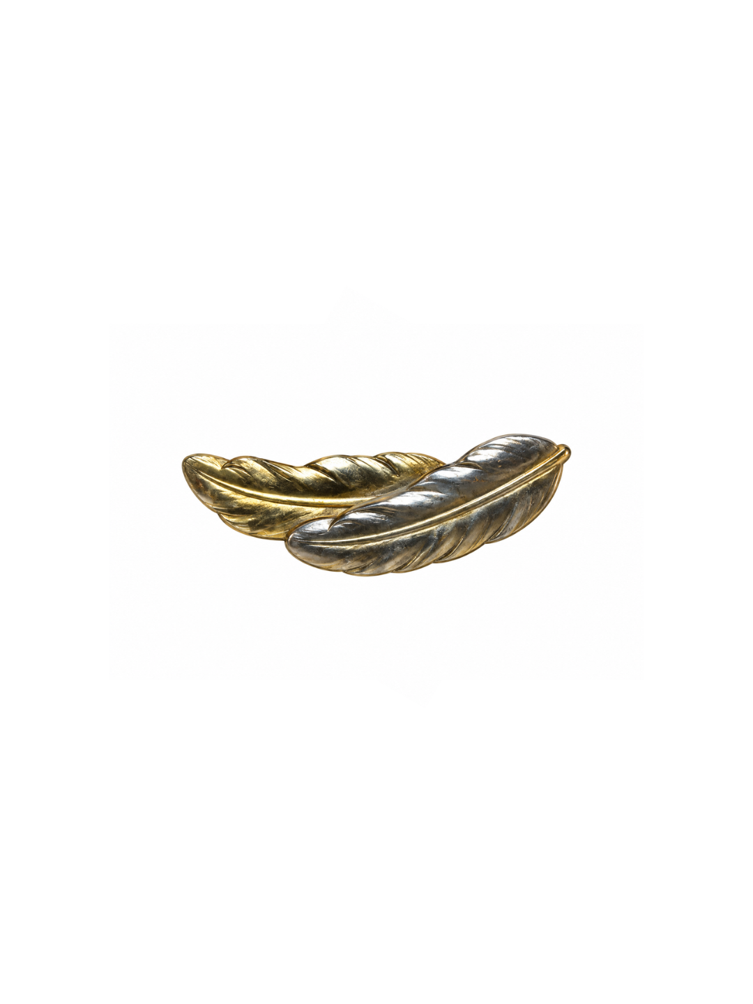 Broche vintage em folha de ouro