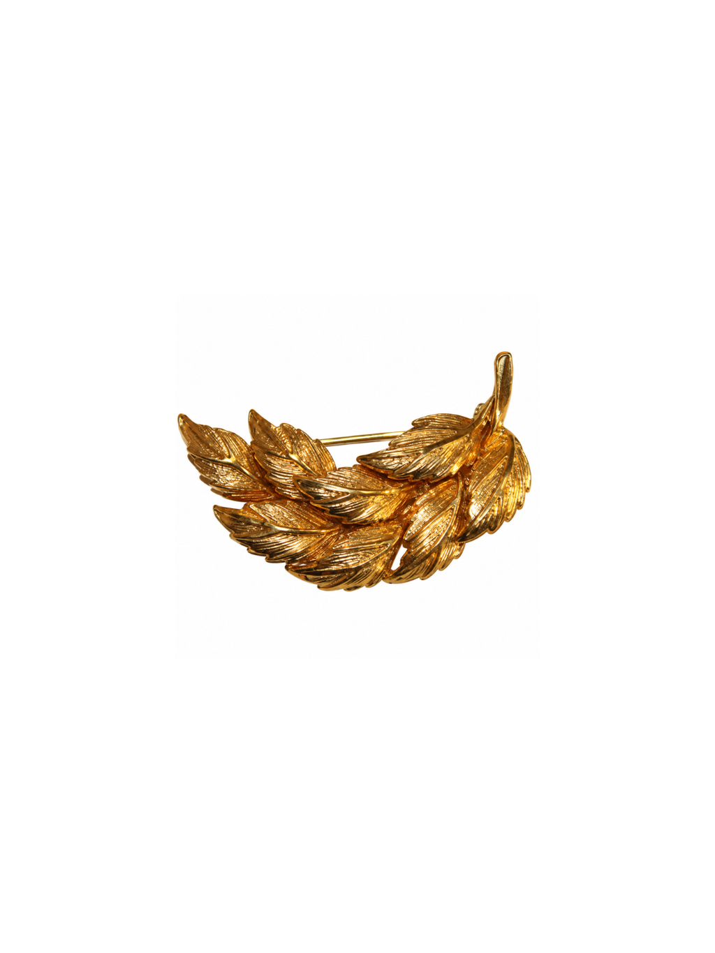 Broche vintage em folha de ouro