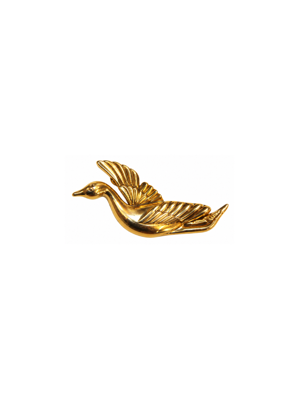 Broche vintage em folha de ouro