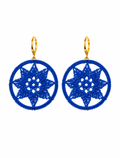 Pendientes Crochet Azul Klein