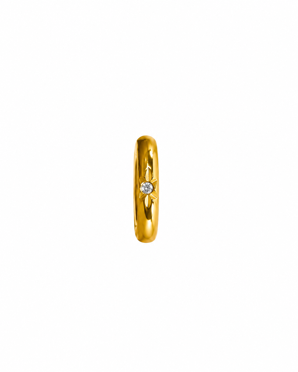 Pendiente Earcuff estrella circonita gold (unidad)