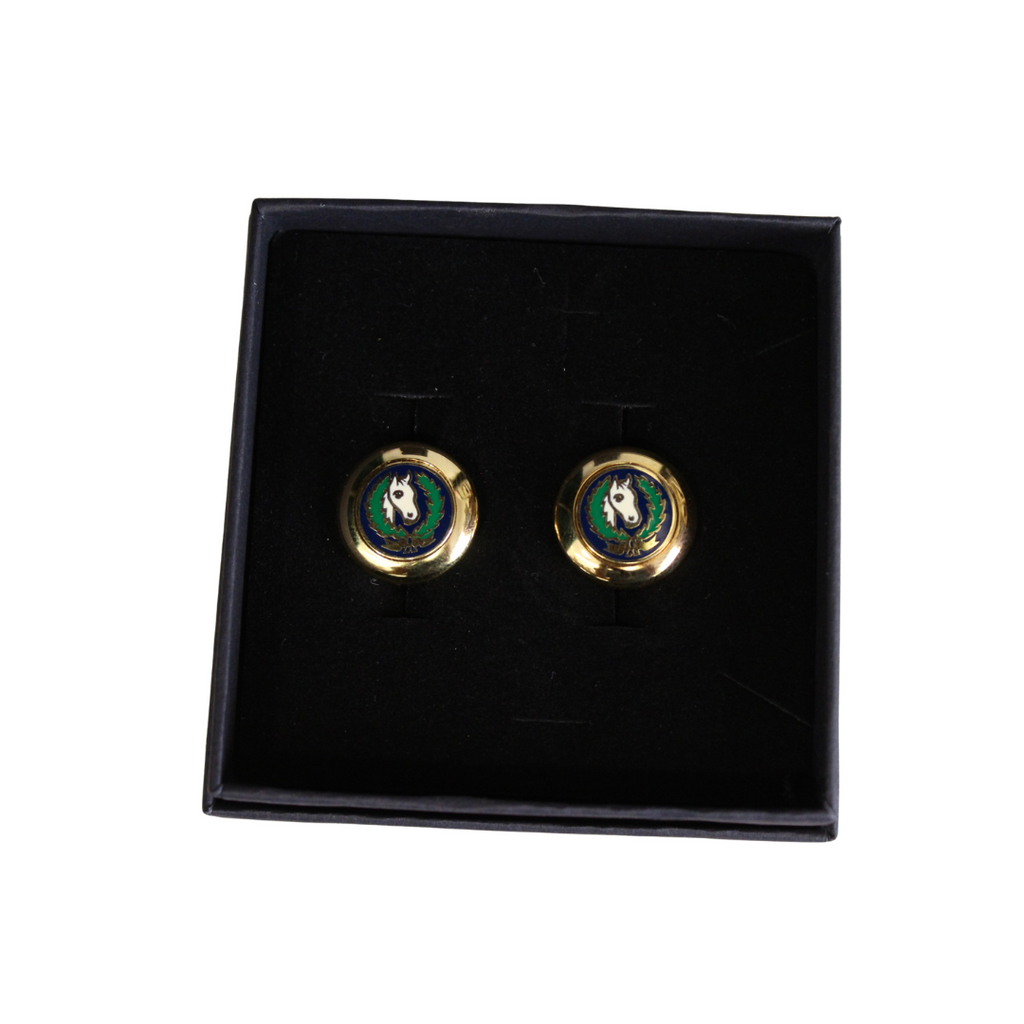 Gemelos vintage italianos de Equitación 01