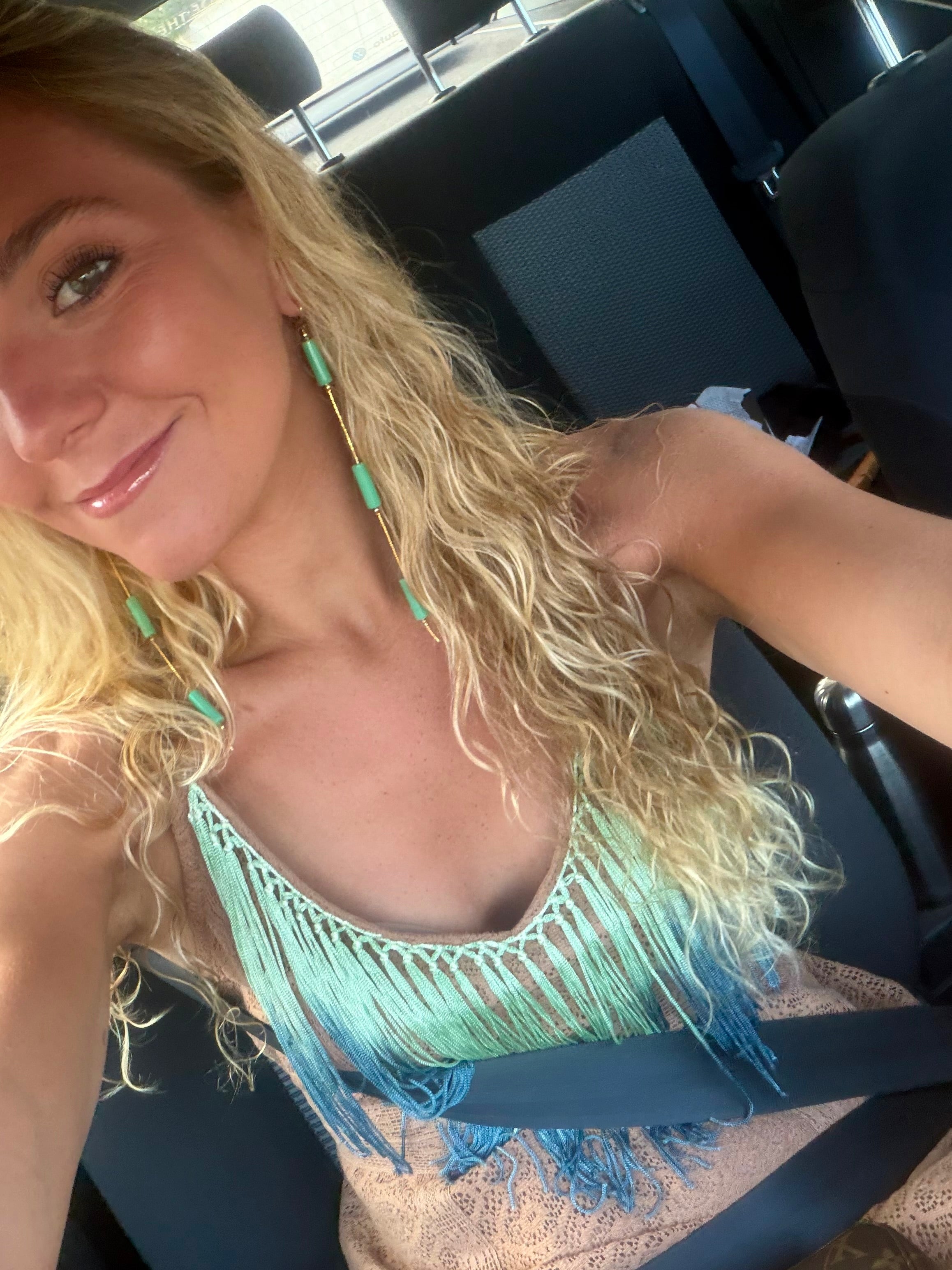 Pendientes Ibiza Azul Aguamarina
