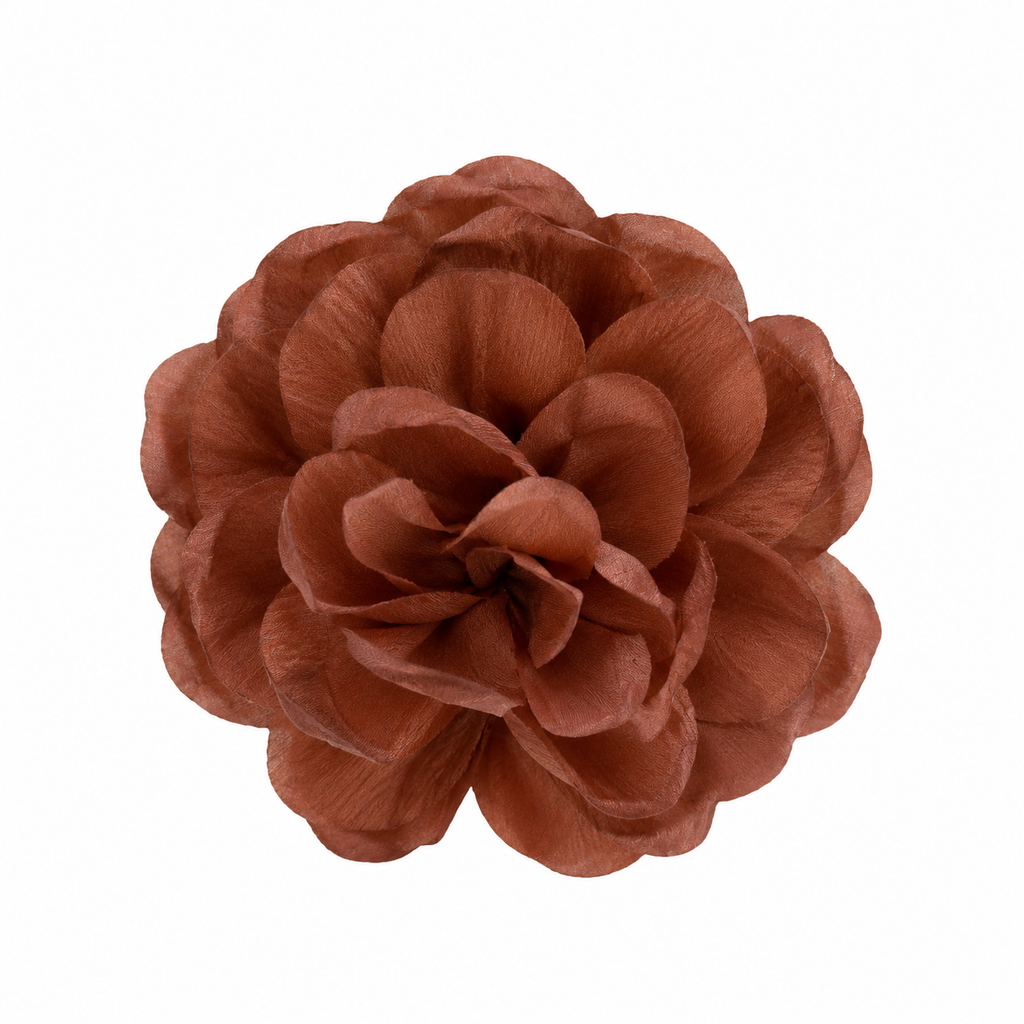 Flor multiposición Pia marrón