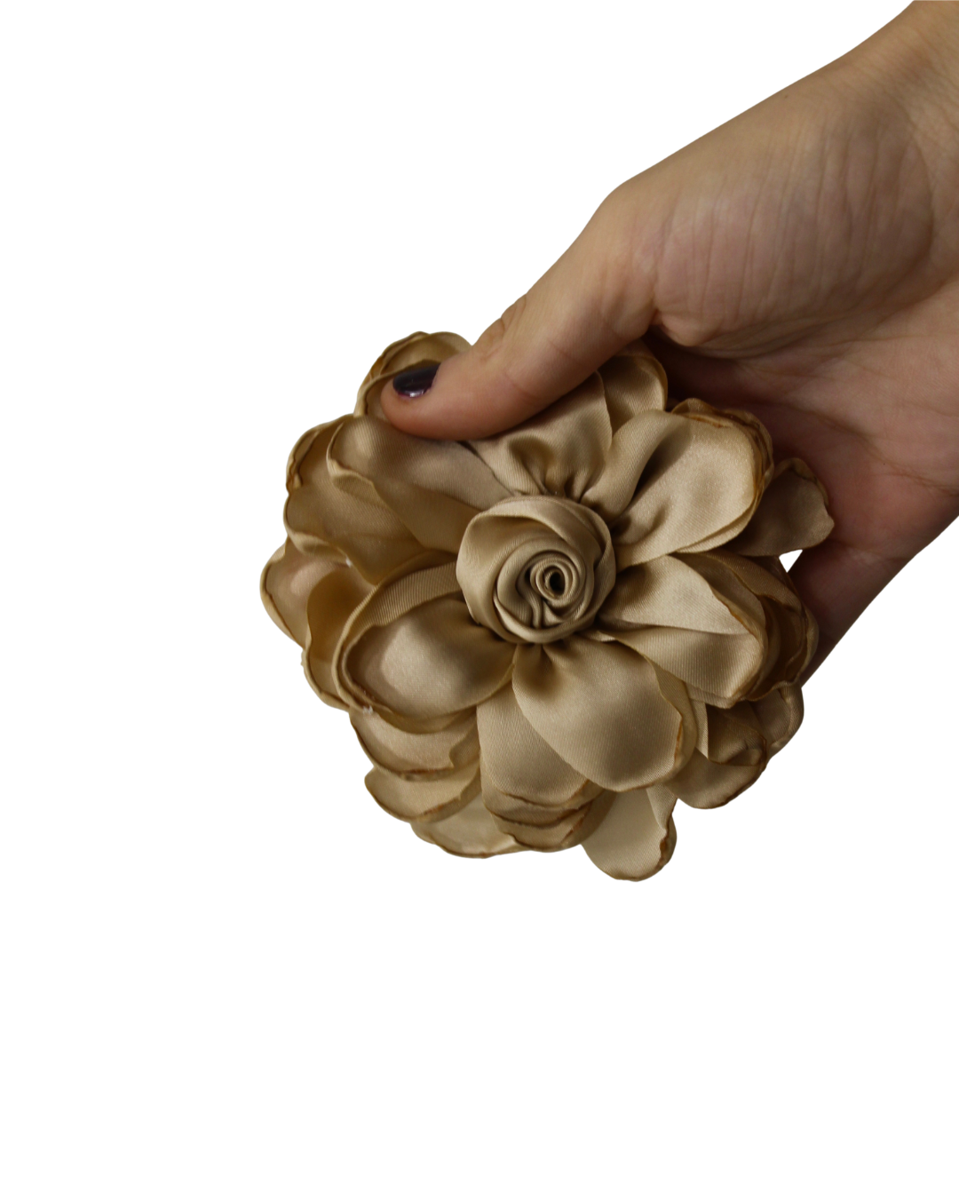 Flor de camélia multiposicional (para o cabelo)