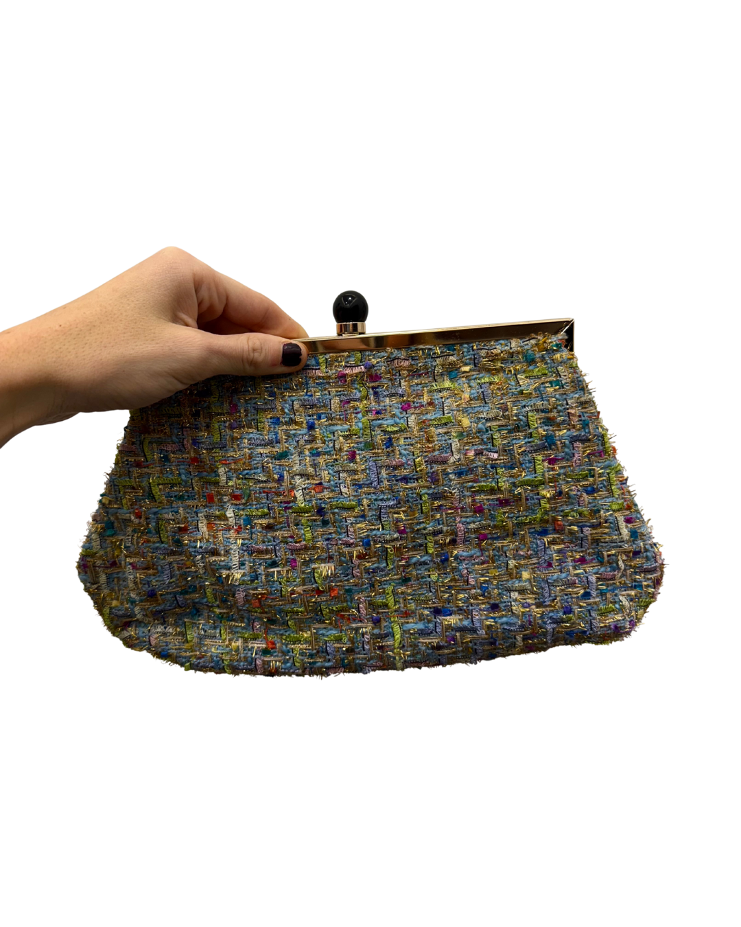 Bolso vintage cartera granate vino de ante tipo clutch