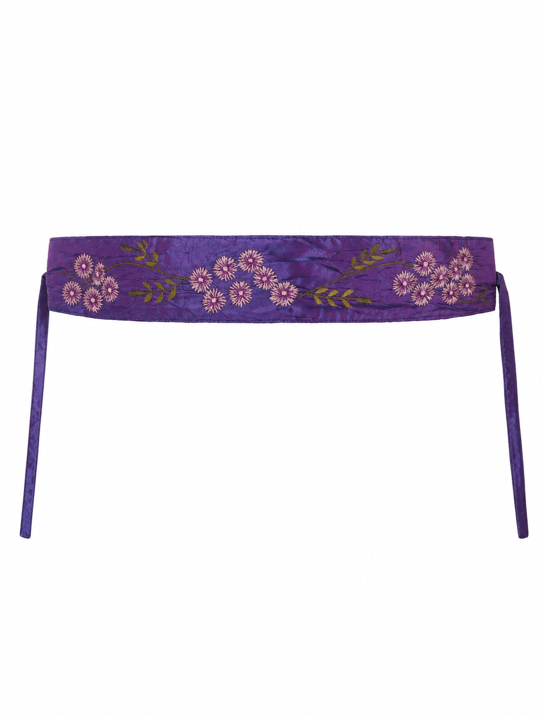 Cinturón vintage tipo fajín morado