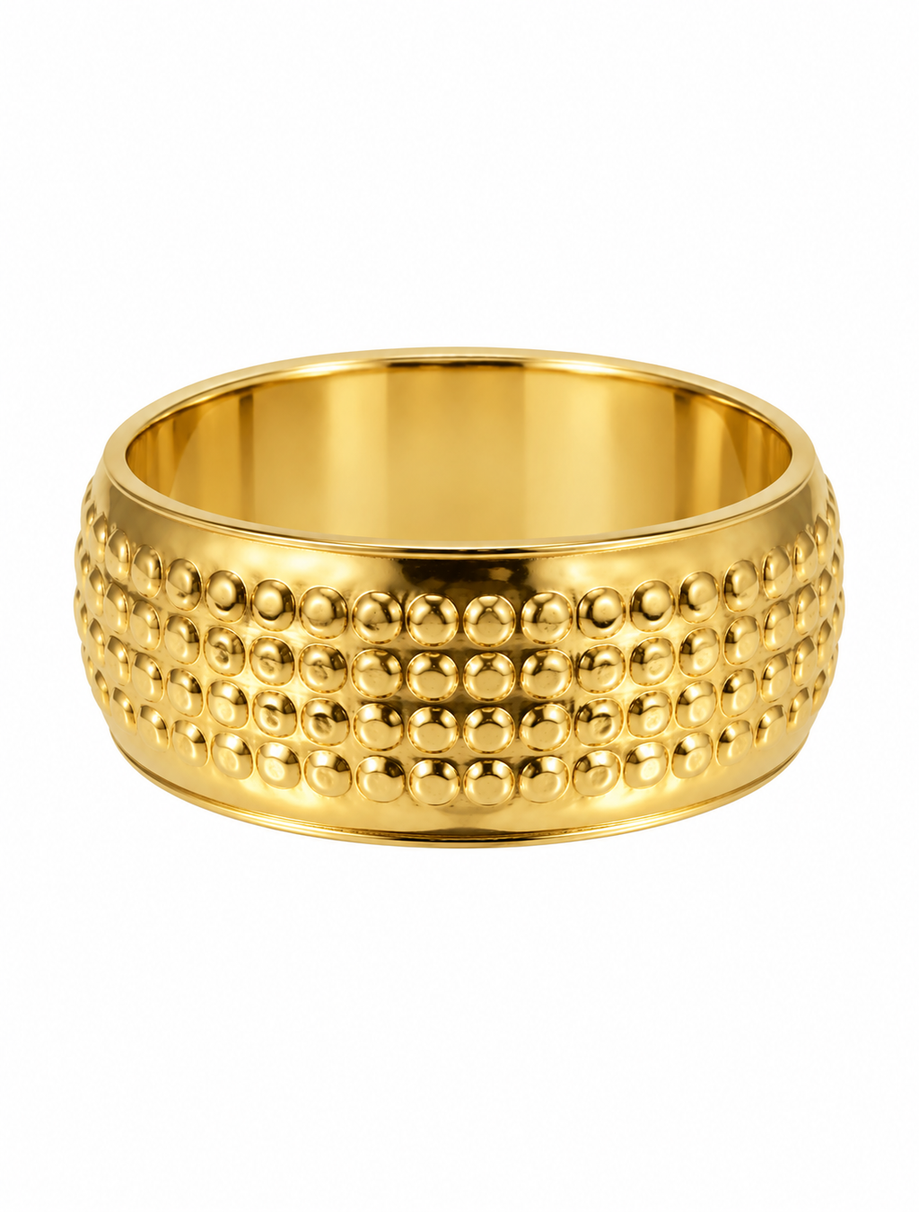 Brazalete vintage esferas punteo gold