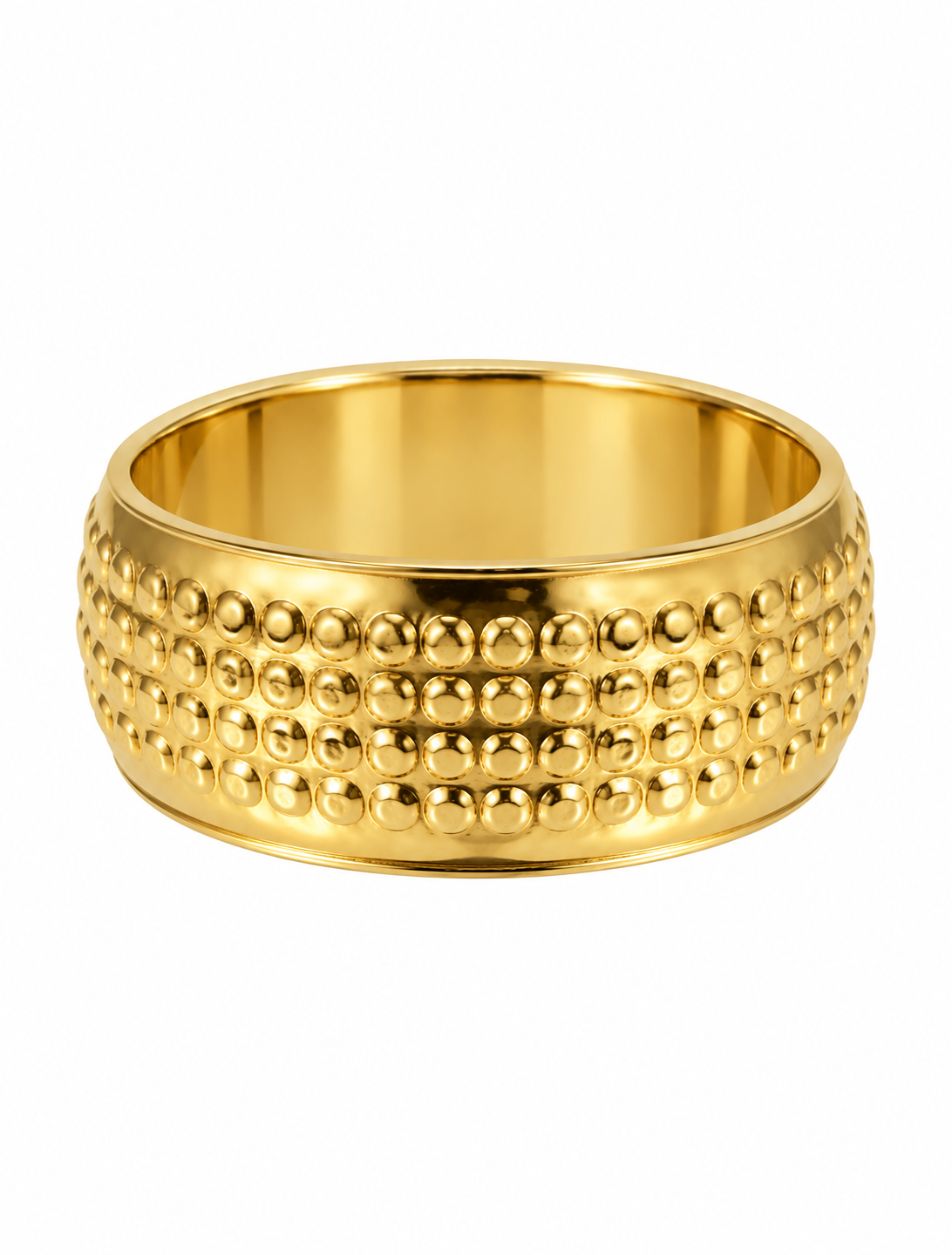 Brazalete vintage esferas punteo gold