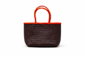 Bolso Turia Marrón Chocolate y Naranja