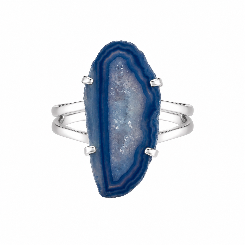 Anillo Ágata - Azul Oscuro 02