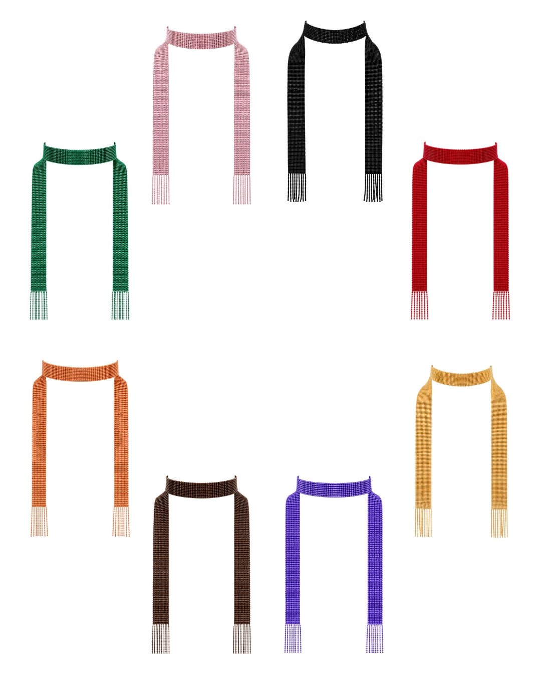 Gola Chelsea (vermelha, dourada, rosa, bronze, castanho, verde, preta, azul)