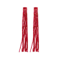 Pendientes Cascada Rojo, Rosa y Amarillo Tornasolado