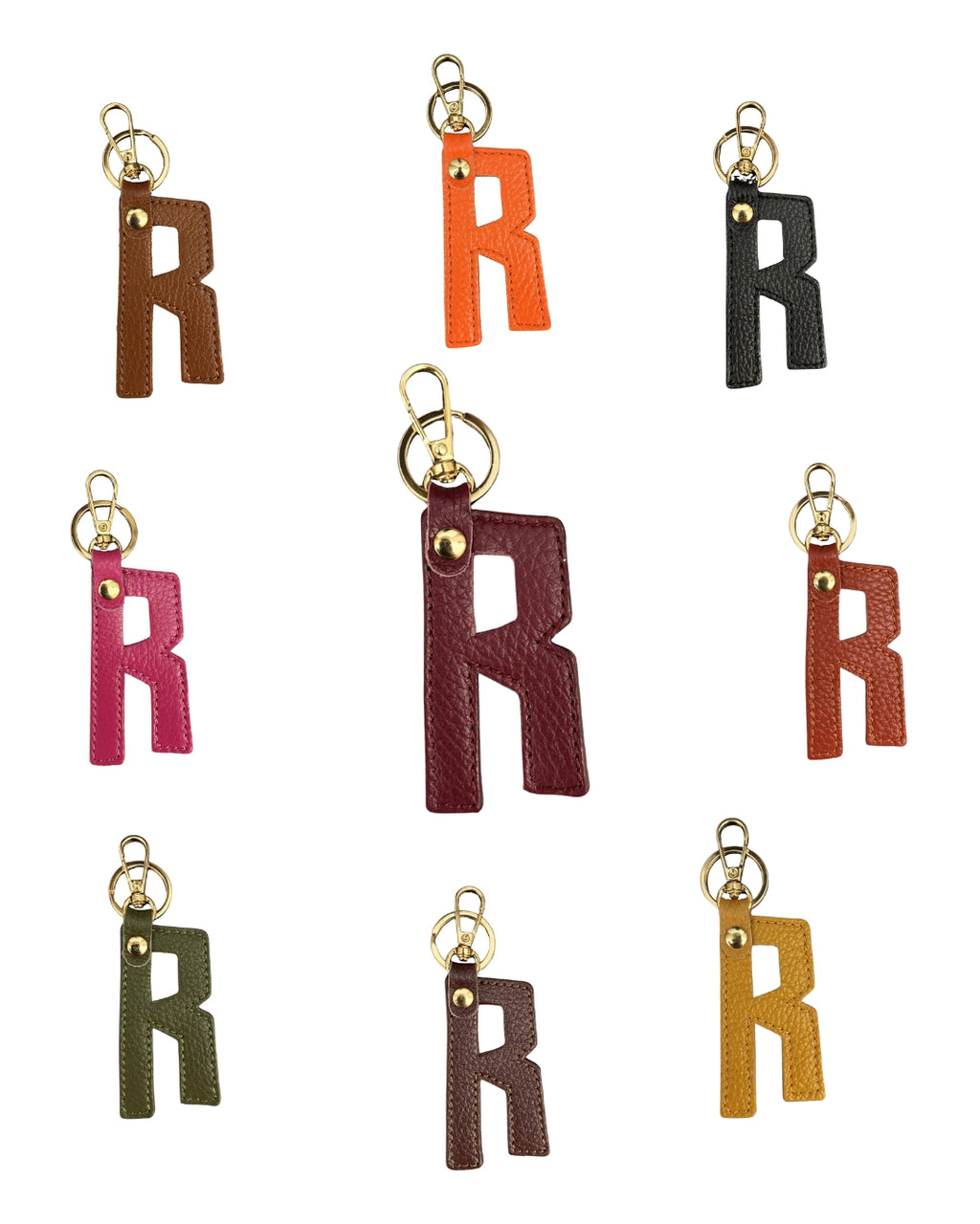 Llavero cuelgabolso inicial personalizada