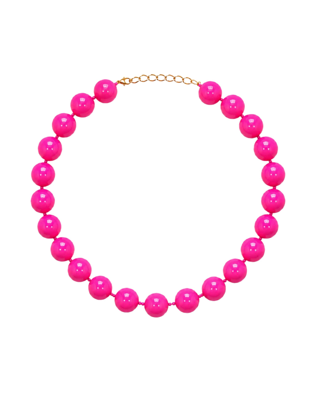 Collar de Bolas - Rosa Fucsia