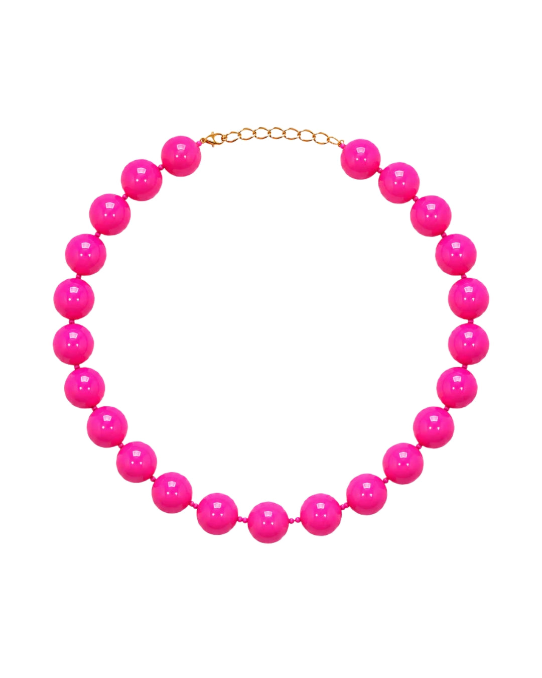 Collar de Bolas - Rosa Fucsia
