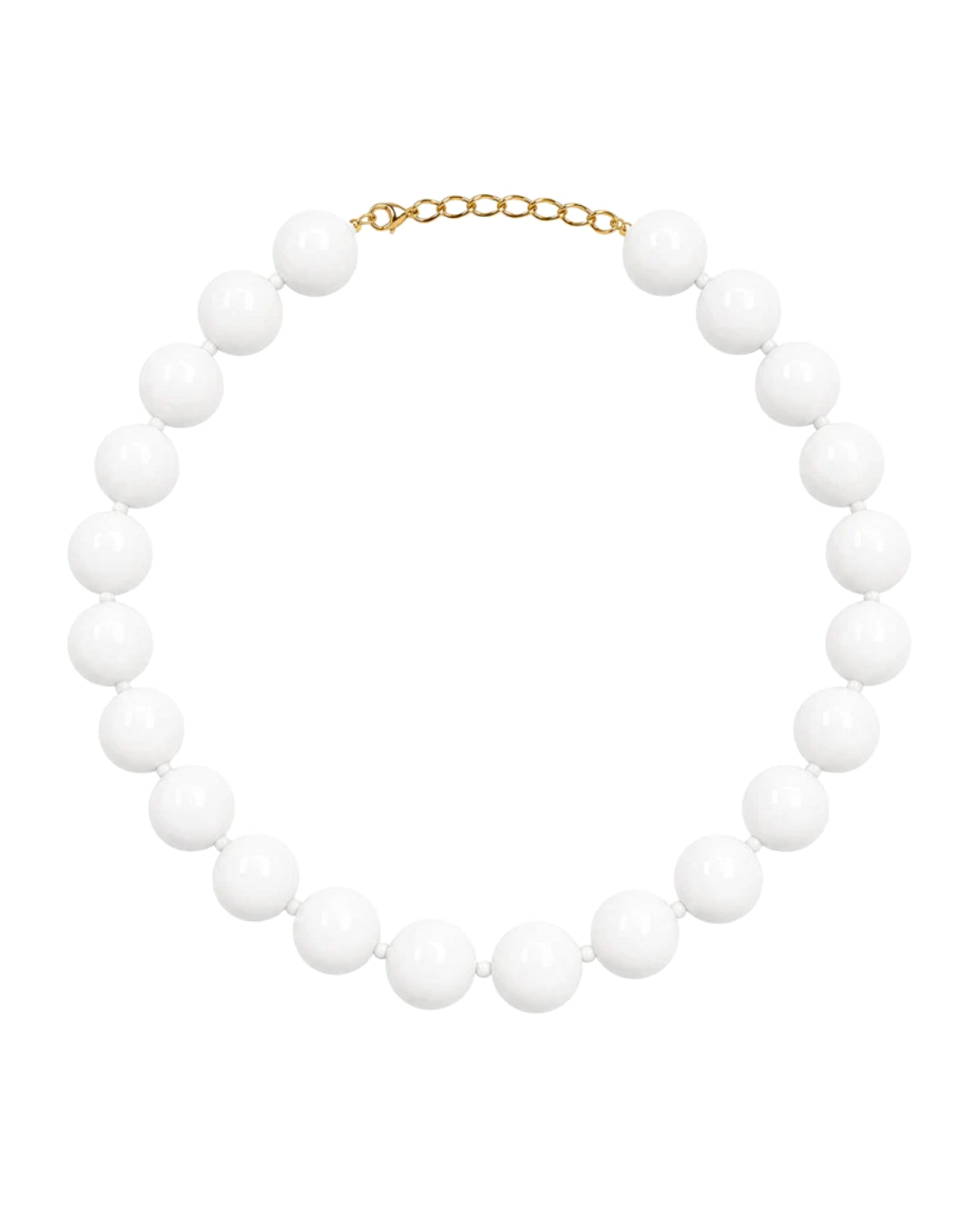 Collar de Bolas - Blanco