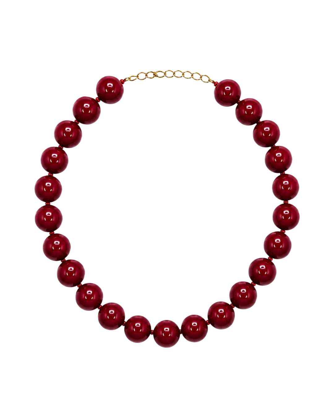 Collar de Bolas - Granate