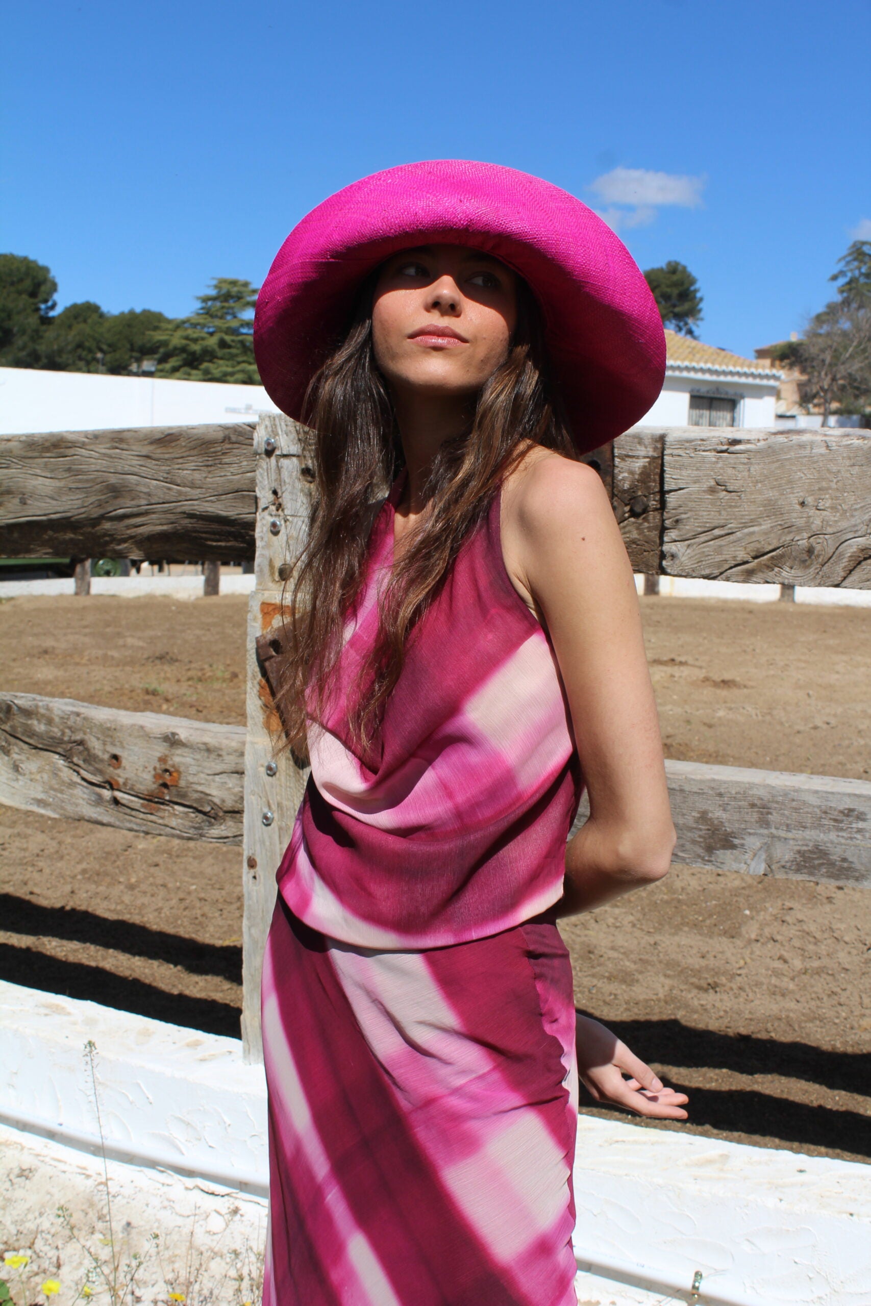 Sombrero Riviera Rosa Fucsia