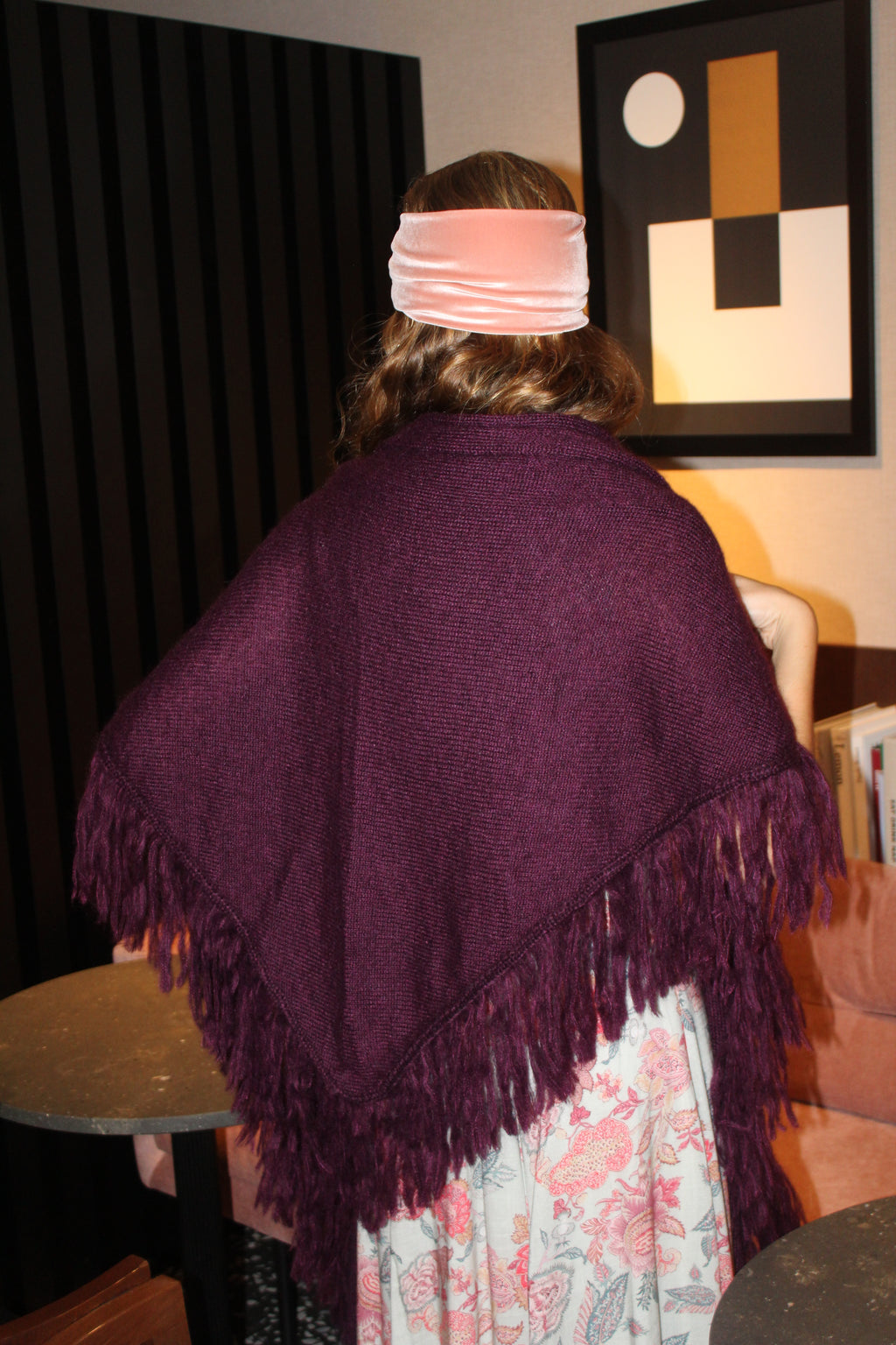 Xaile 100% mohair - Beringela