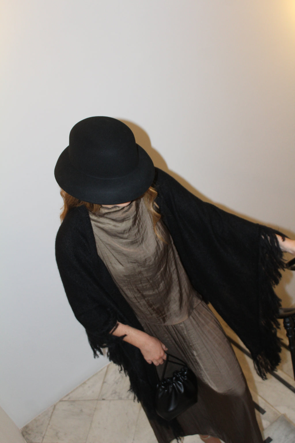 Chal de mohair 100% - Negro