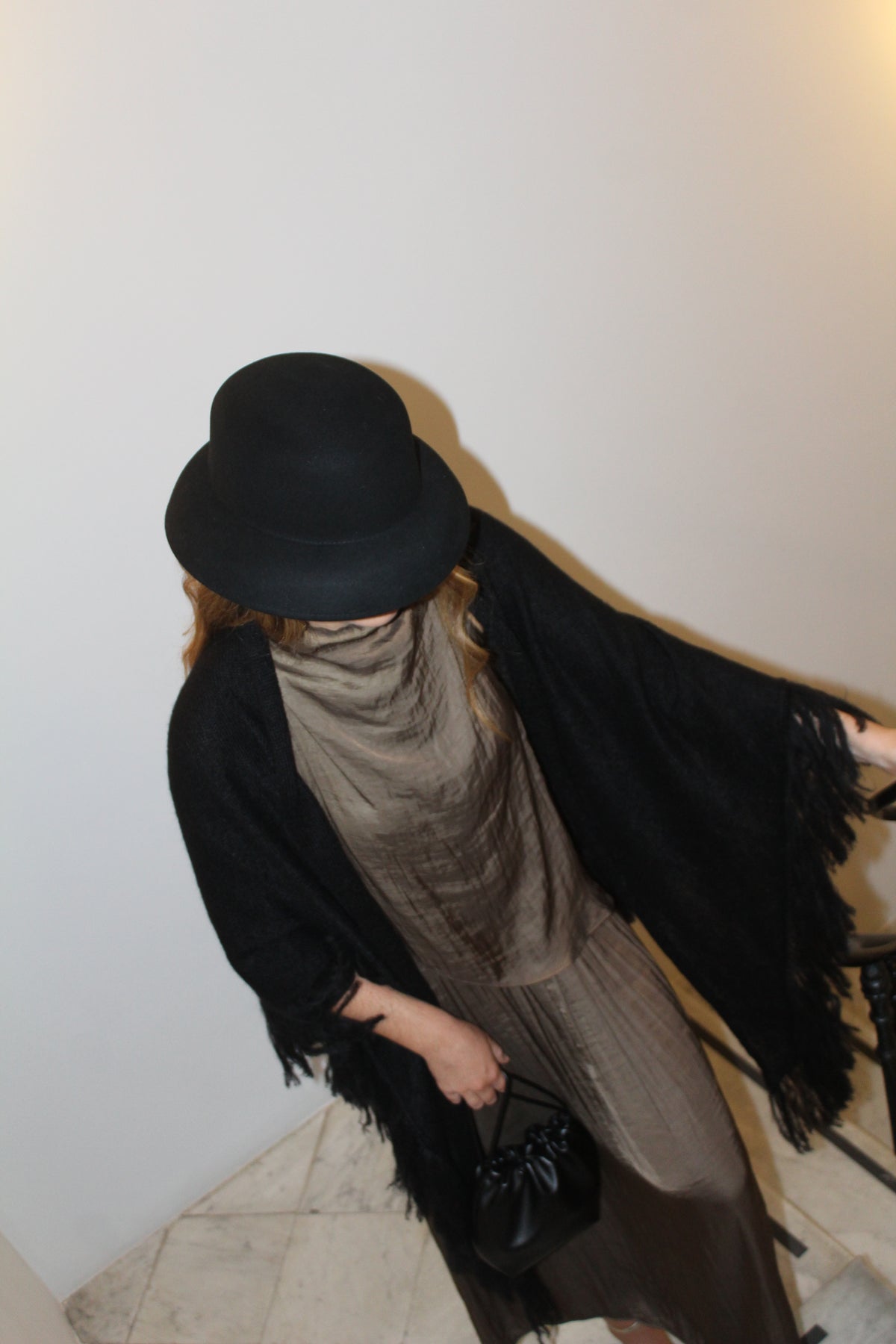 Xaile 100% Mohair - Preto