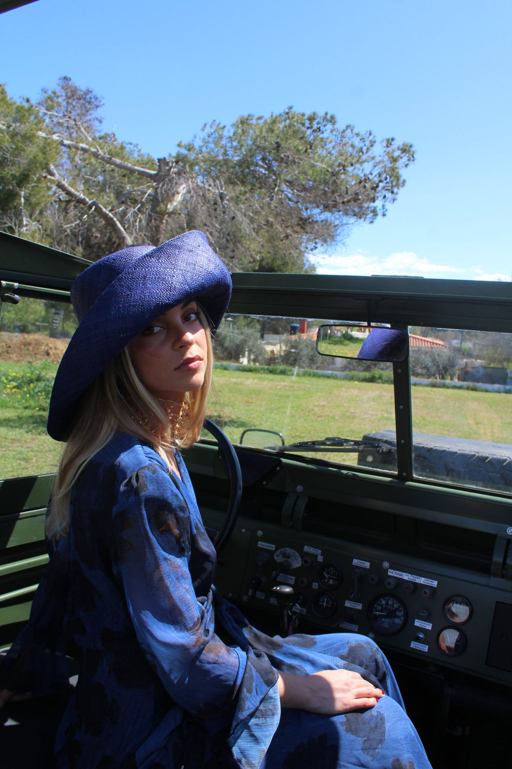 Chapéu Riviera Azul Escuro