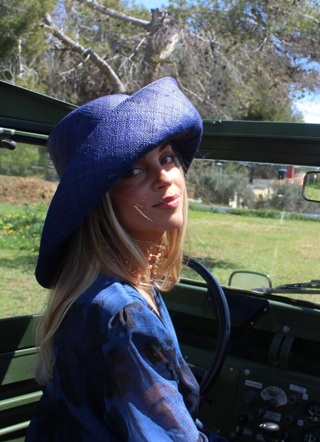 Chapéu Riviera Azul Escuro