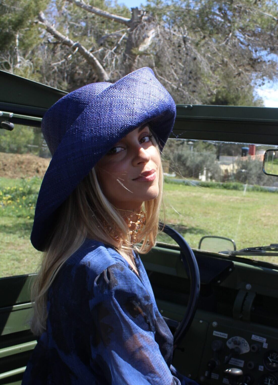 Chapéu Riviera Azul Escuro