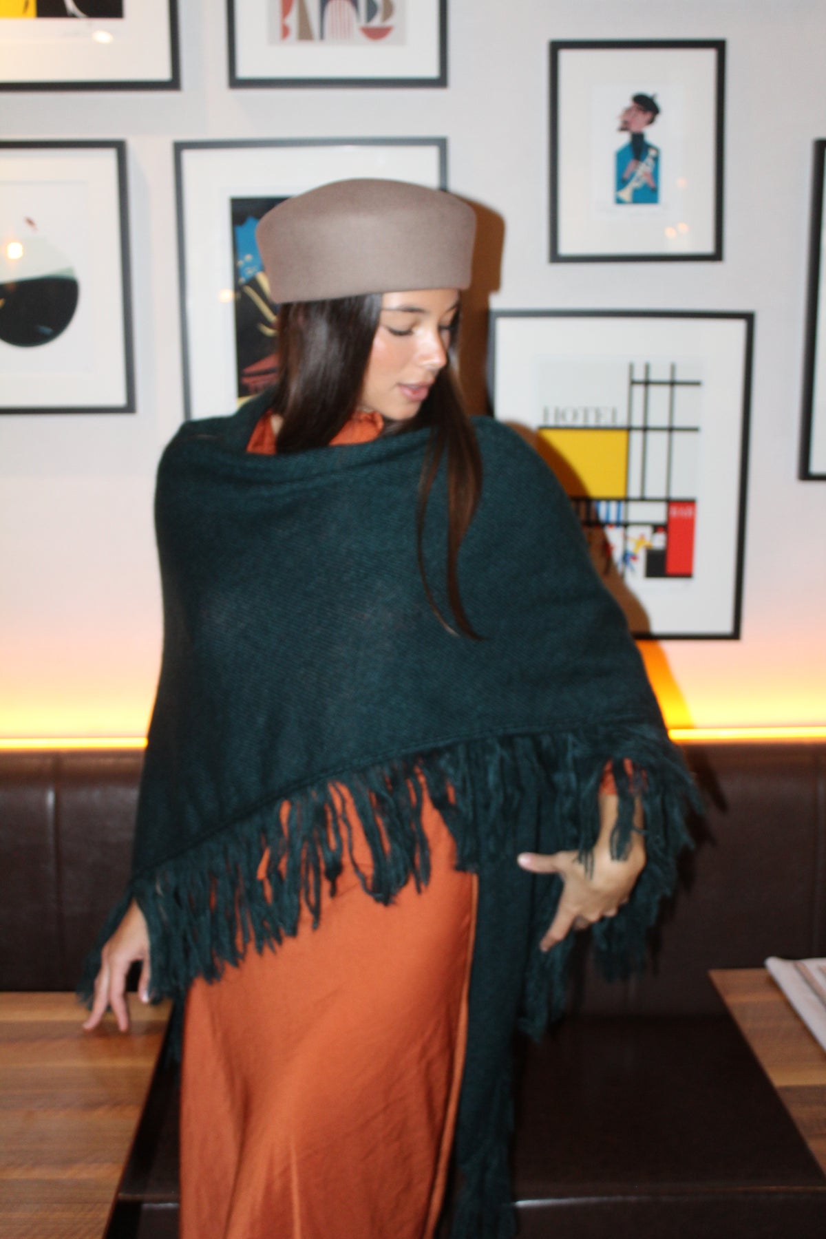 Xaile 100% Mohair - Verde Garrafa