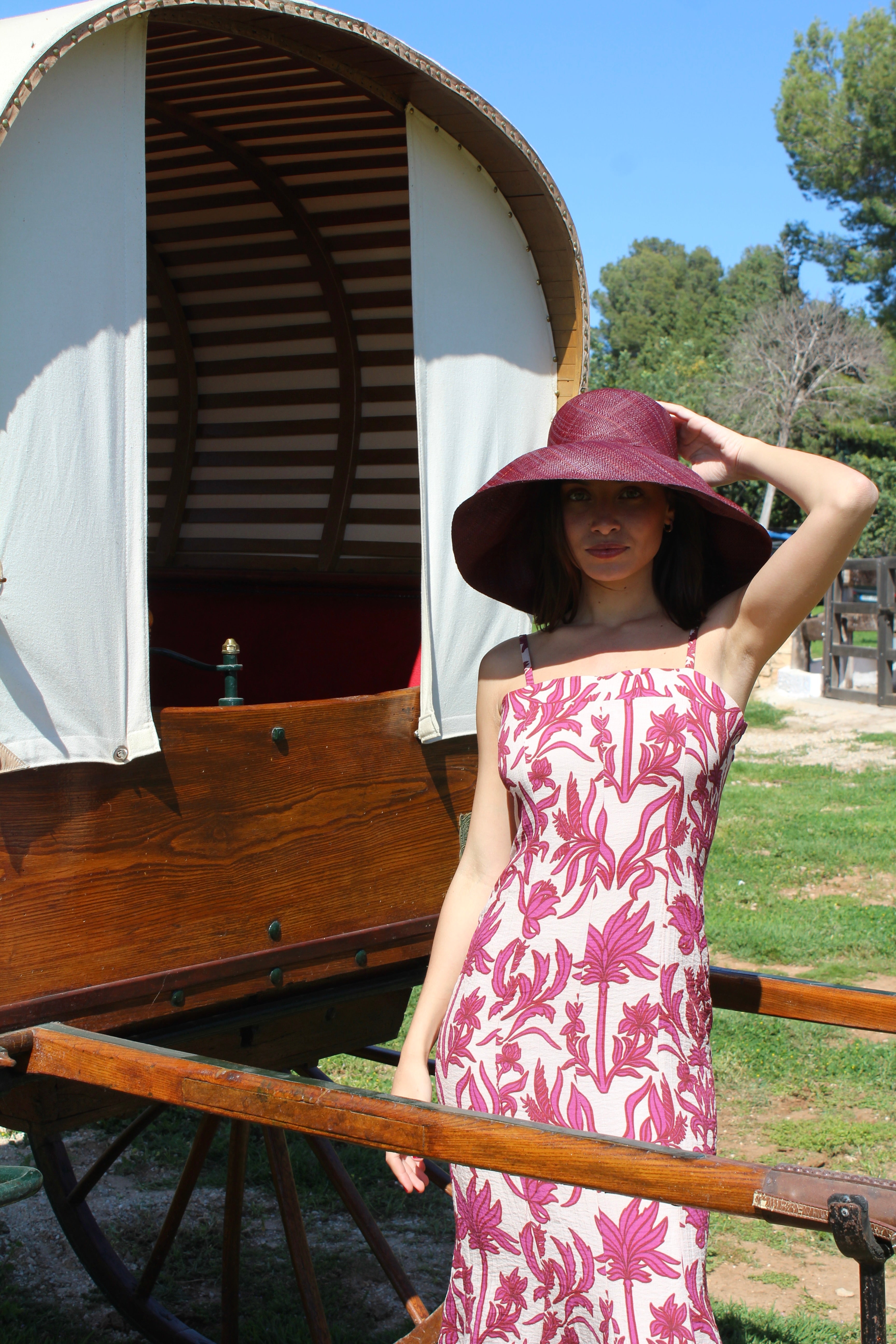 Chapéu Riviera Garnet (dois tamanhos de aba)