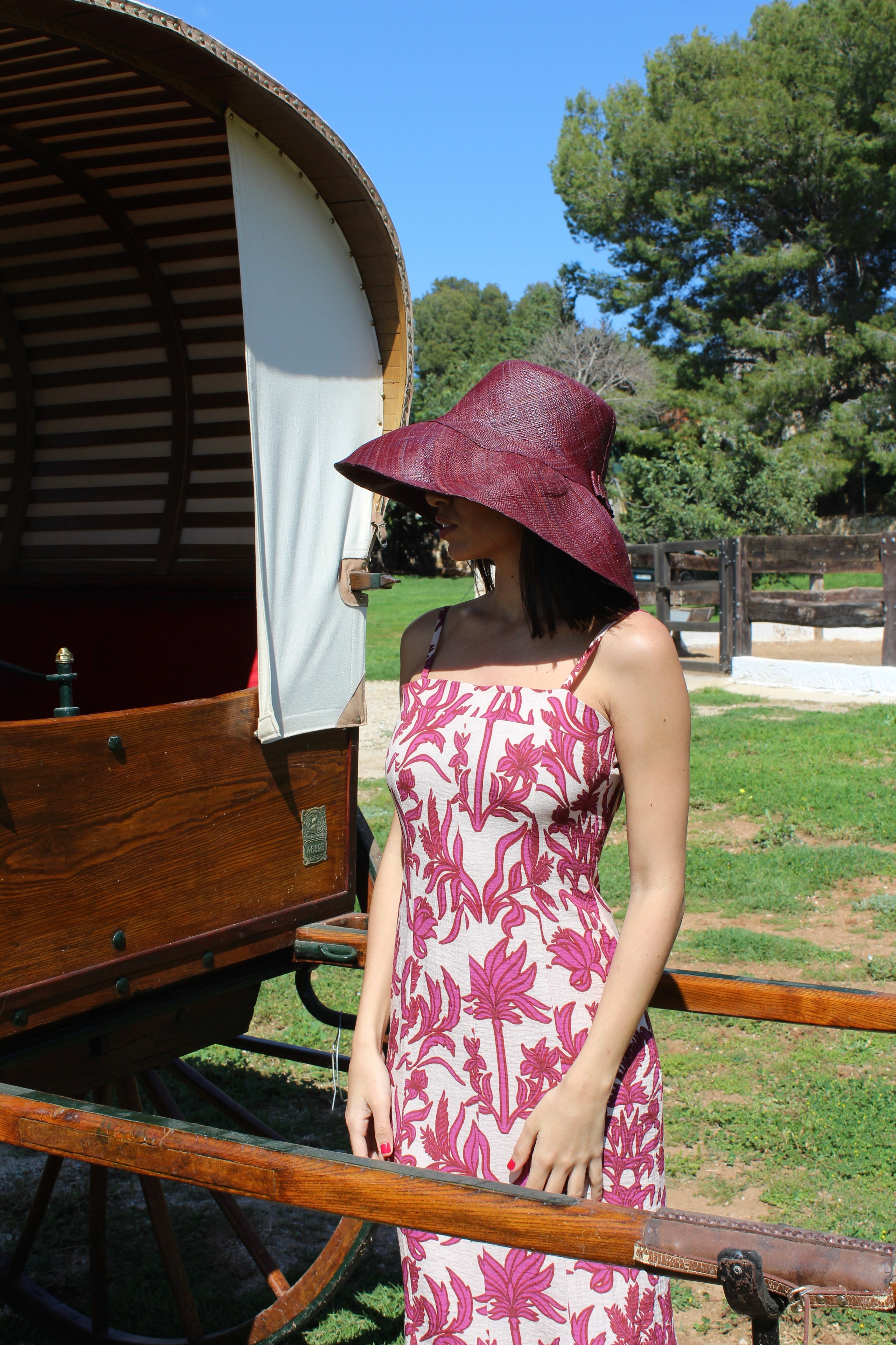 Chapéu Riviera Garnet (dois tamanhos de aba)