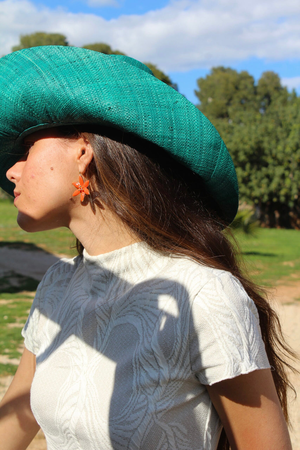 Pendientes Azahar Naranja