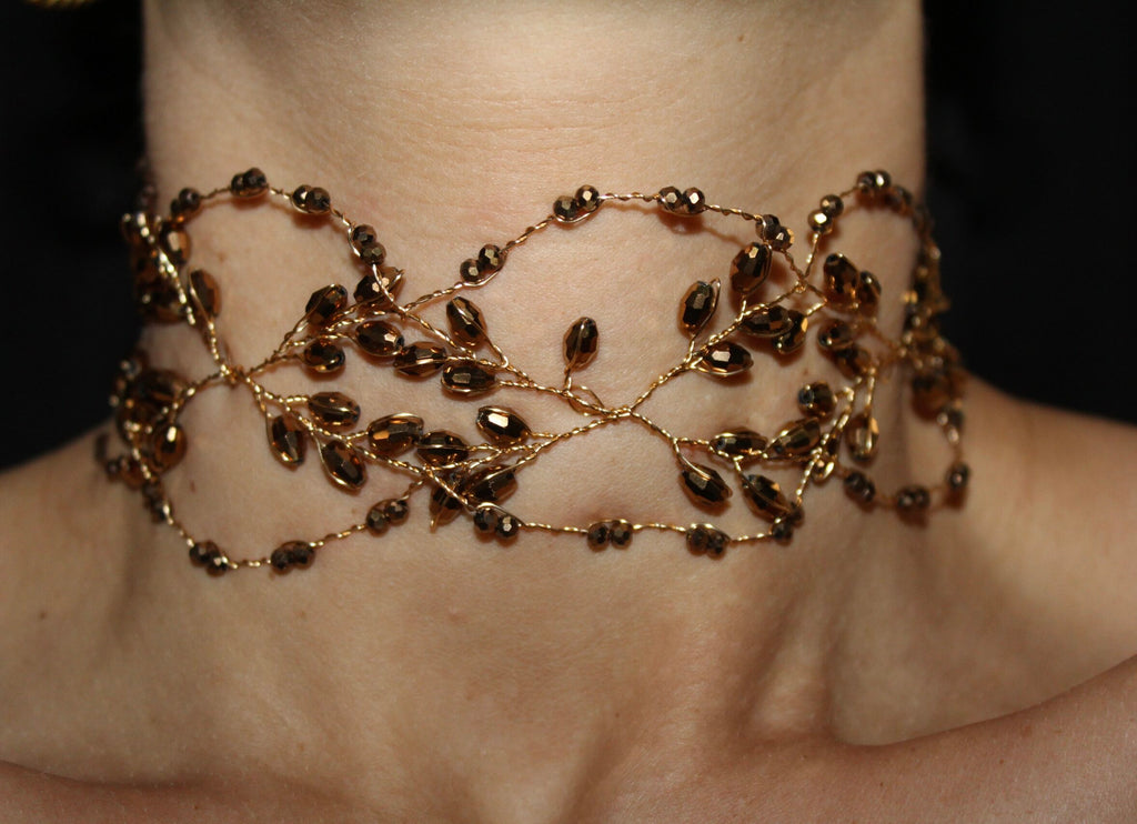 Gargantilha Ocre de Santa Helena